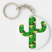 Partij op Cactus Sleutelhanger (Voorkant)