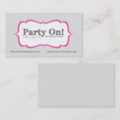 partij op het visitekaartje design - op maat (Voorkant / Achterkant)