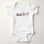 Partij op mijn wieg - Funny Baby Bodysuit (Voorkant)