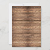 PARTIJ Paardenhout Rustic Retire Invite  Kaart (Achterkant)