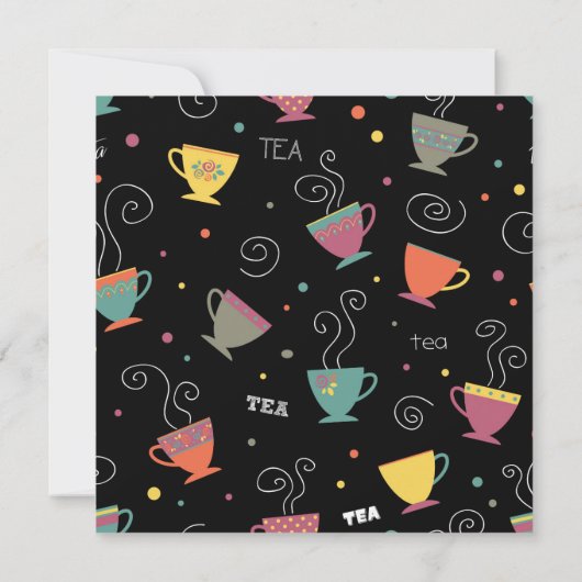 PARTIJ Pensioenthee in levendige kleuren in opgema Kaart (Achterkant)