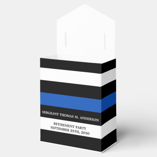 PARTIJ Pensionering politie personaliseert Thin Bl Bedankdoosjes (Geopend)