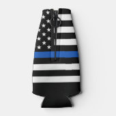 PARTIJ Pensionering politie personaliseert Thin Bl Flesjeskoeler (Achterkant)