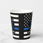 PARTIJ Pensionering politie personaliseert Thin Bl Papieren Bekers (Links)