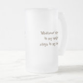 Partij Piloten Beer Stein Matglas Bierpul (Voorkant rechts)