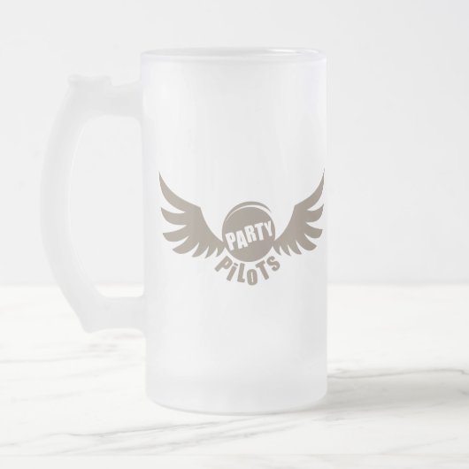 Partij Piloten Beer Stein Matglas Bierpul (Links)