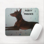 "PARTIJ PINSCHER" MOUSEPAD MUISMAT (Met muis)