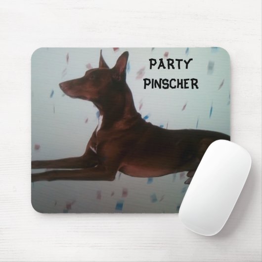 "PARTIJ PINSCHER" MOUSEPAD MUISMAT (Met muis)