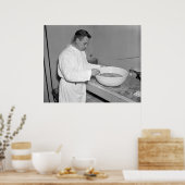 Partij pneumonie Vaccin: 1937 Poster (Keuken)