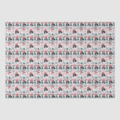 Partij Poodle Kerst Tissue Papier (Voorkant)