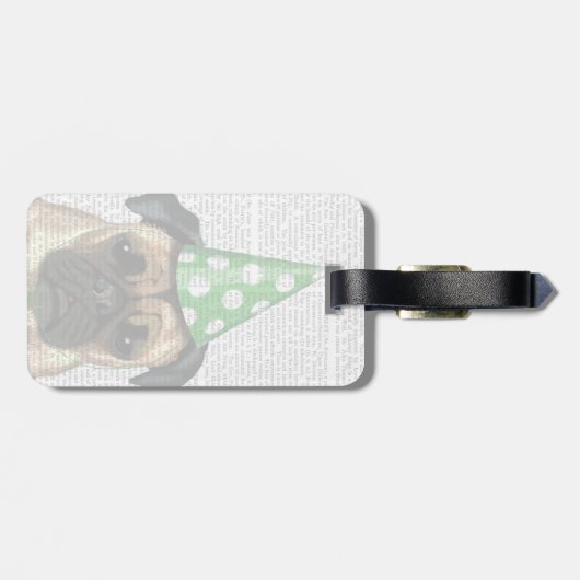 Partij Pug 2 Bagagelabel (Achterkant horizontaal)