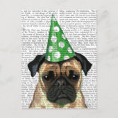 Partij Pug 2 Briefkaart (Voorkant)
