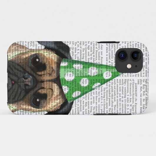 Partij Pug 2 Case-Mate iPhone Case (Achterkant (horizontaal))
