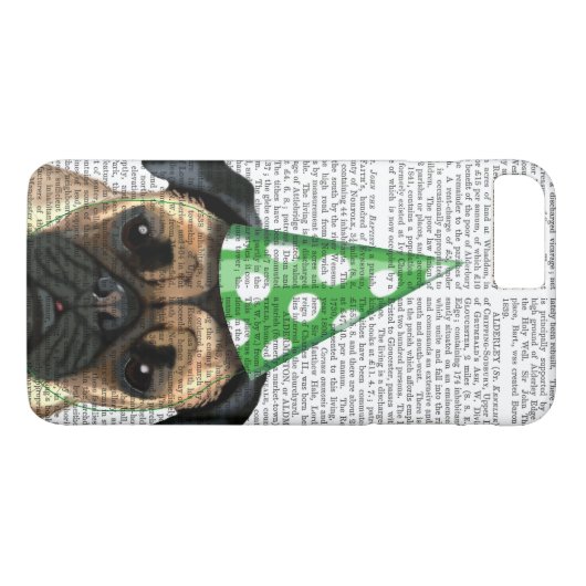 Partij Pug 2 Case-Mate iPhone Case (Achterkant (Horizontaal))