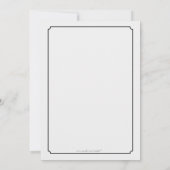 Partij, Réunion of Event 5x7 Black Invitation Kaart (Achterkant)