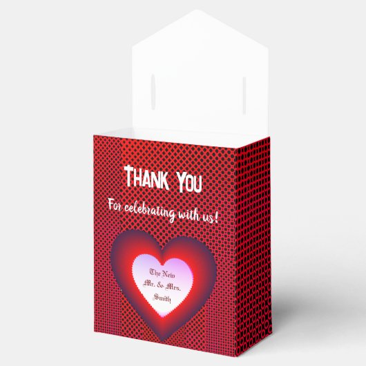 Partij Rode bruiloft gunst Bedankdoosjes (Geopend)