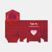 Partij Rode  bruiloft gunst Bedankdoosjes (Uitgevouwen)