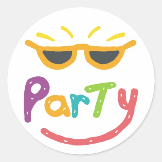 Partij Ronde Sticker (Voorkant)