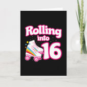 Partij schaats - 16e verjaardag - Schatting van ro Kaart (Voorkant)