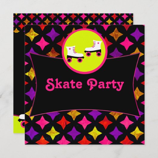 Partij schaats kaart (Voorkant / Achterkant)