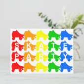 Partij schaats : regenboogquads kaart (Staand voorkant)