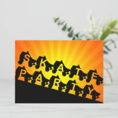 Partij schaats : zonnestralen kaart (Staand voorkant)