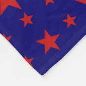 Partij Stars Red op blauw Fleece Deken (Hoek)