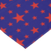 Partij Stars Red op blauw Tafelkleed (Gekanteld)