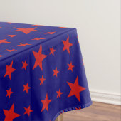 Partij Stars Red op blauw Tafelkleed (Voorbeeld)