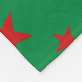 Partij Stars Red over Groen Fleece Deken (Hoek)