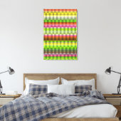 Partij Stripe Canvas Afdruk (Insitu (Slaapkamer))