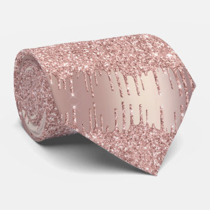 Partij Stropdas Roos Gold Blush Glitter Drivers