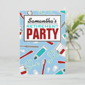 PARTIJ Tandheelkundige verzorger/Dentist Retiremen Kaart (Staand voorkant)