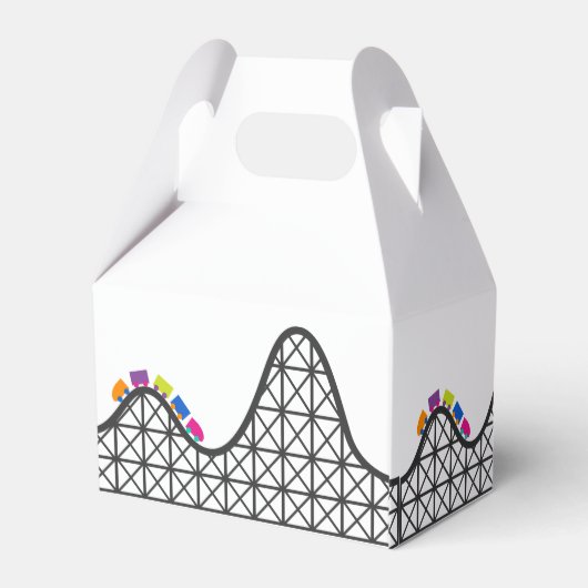 Partij themapark voegt berichtengunstiger vak toe bedankdoosjes (Achterkant)