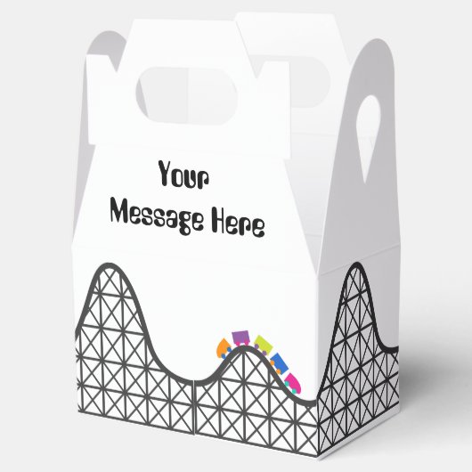 Partij themapark voegt berichtengunstiger vak toe bedankdoosjes (Geopend)