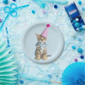 PARTIJ Tijd Cupcake Birthday Kitten Celebration Papieren Bordje (Feest)