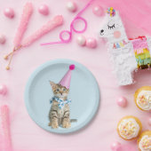 PARTIJ Tijd Cupcake Birthday Kitten Celebration Papieren Bordje (Feest)