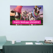 Partij 'Til de koeien naar huis' Spandoek (Beurs)