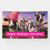 Partij 'Til de koeien naar huis' Spandoek (Horizontaal)