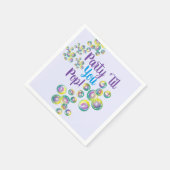 Partij Til je Pop bladerbubbels Iridescent Servet (Hoek)