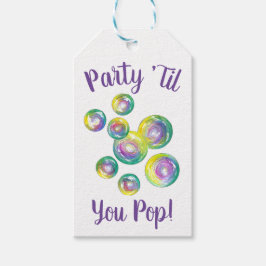 Partij Til je Pop Bubble Wand Birthday Bubbles Cadeaulabel