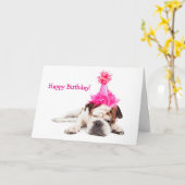 Partij tot je de geboortecaart uitgeeft kaart (Gele Bloem)