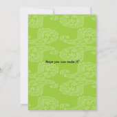 Partij trein 2e verjaardag Happy Party Kaart (Achterkant)