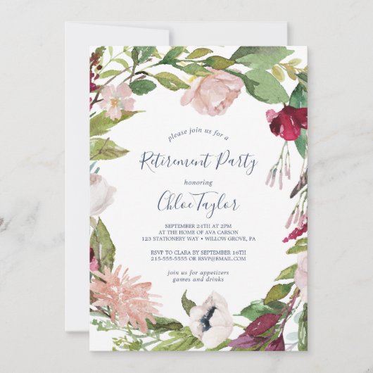 PARTIJ Tropische bij pensionering Kaart (Voorkant)