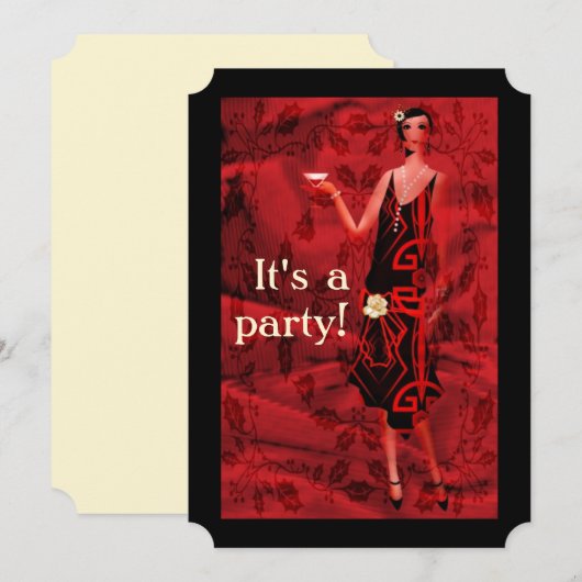  partij uit de jaren 20 kaart (Voorkant / Achterkant)