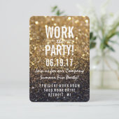 Partij uitnodigen | Gold Lit Nite Fab Kaart (Staand voorkant)