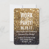 Partij uitnodigen | Gold Lit Nite Fab Kaart (Voorkant)