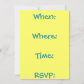 Partij uitnodigen kaart (Achterkant)