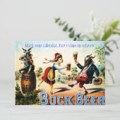  partij uitnodigen kaart (Staand voorkant)