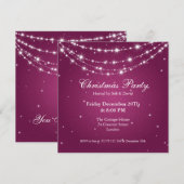 Partij Uitnodiging Elegant Mouskelende Keten Berry (Voorkant / Achterkant)